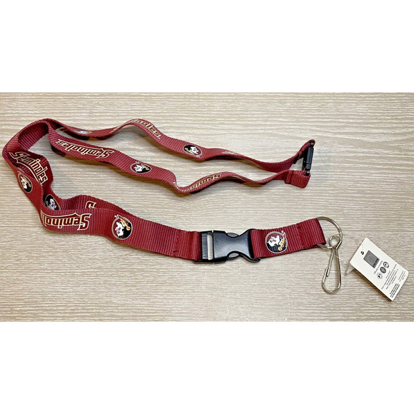 Florida State Seminoles FSU Noles Officially Licensed NCAA Lanyard Keychains NWT - Picture 1 of 6